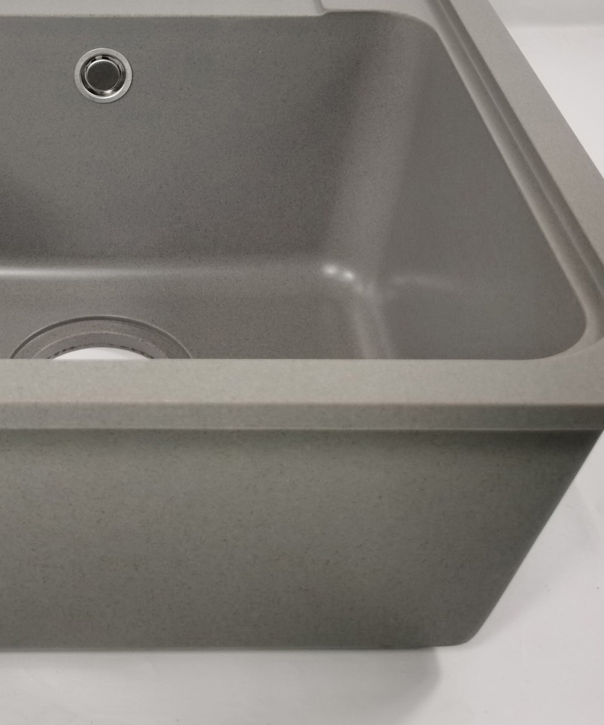 Evier de cuisine simple 1000 mm - gris ciment - Galanthus