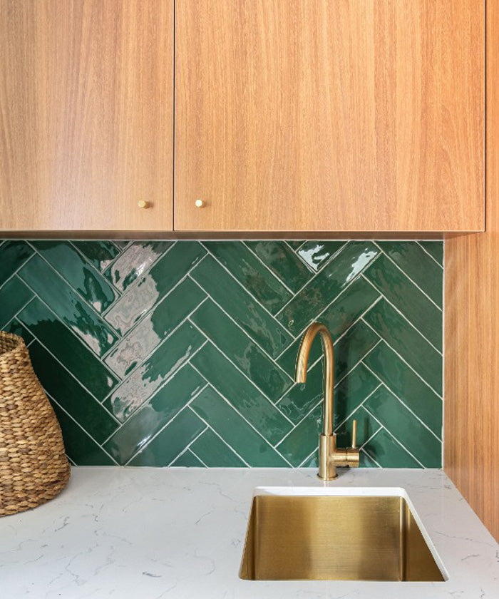 Évier de cuisine simple 380 mm - laiton brossé - Balsa