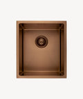 Évier de cuisine simple 380 mm - cuivre brossé - Balsa