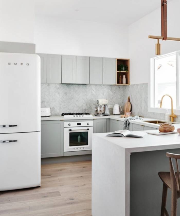 Évier de cuisine double 760 mm - laiton brossé - Jaboty