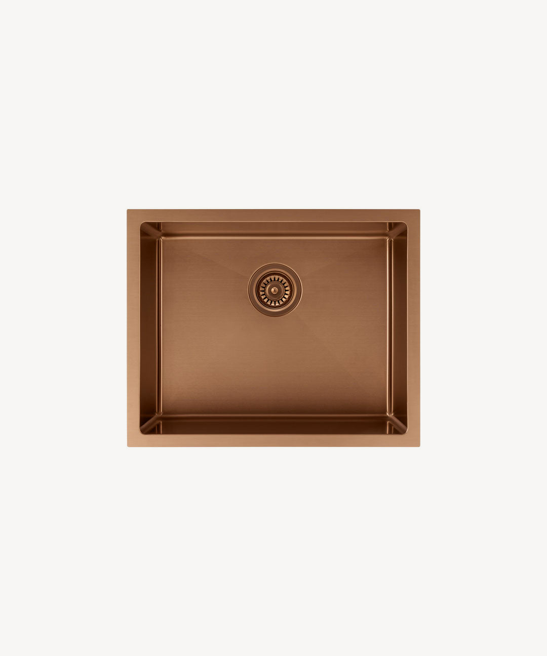 Évier de cuisine simple 550 mm - cuivre brossé - Ohia