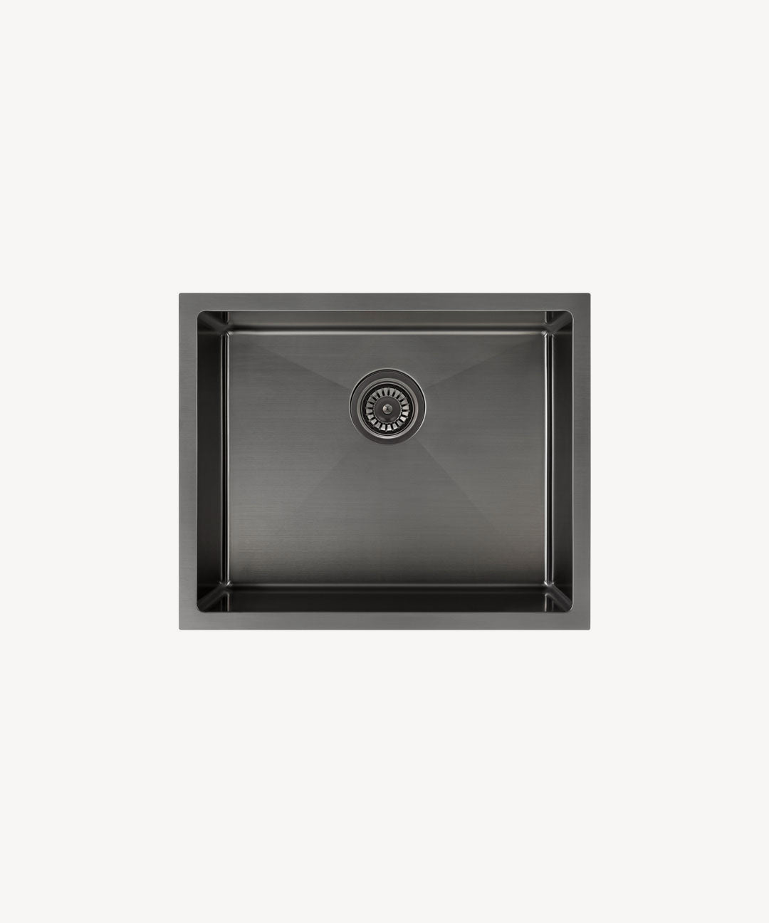 Évier de cuisine simple 550 mm - gun metal brossé - Ohia
