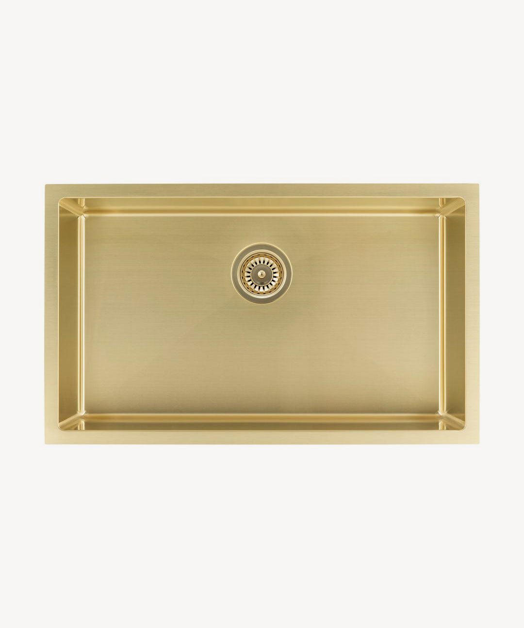 Évier simple 750 mm - laiton brossé - Hiba