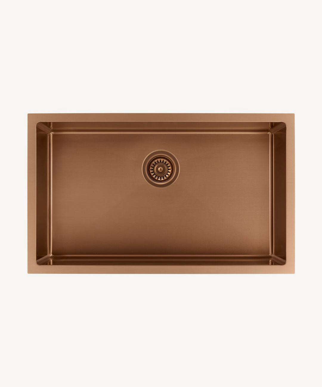Évier simple 750 mm - cuivre brossé - Hiba