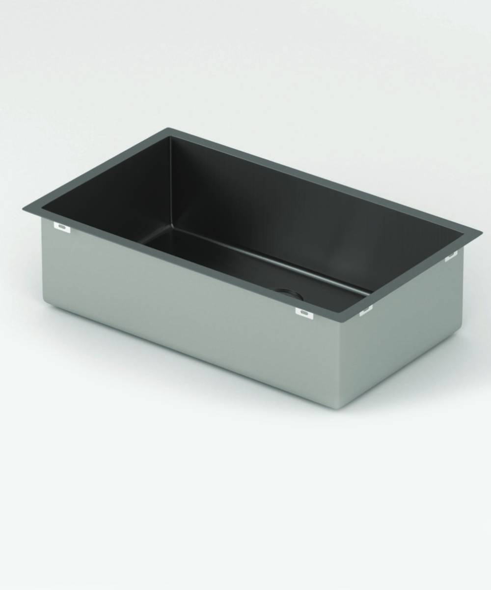 Évier simple 750 mm - gun metal brossé - Hiba