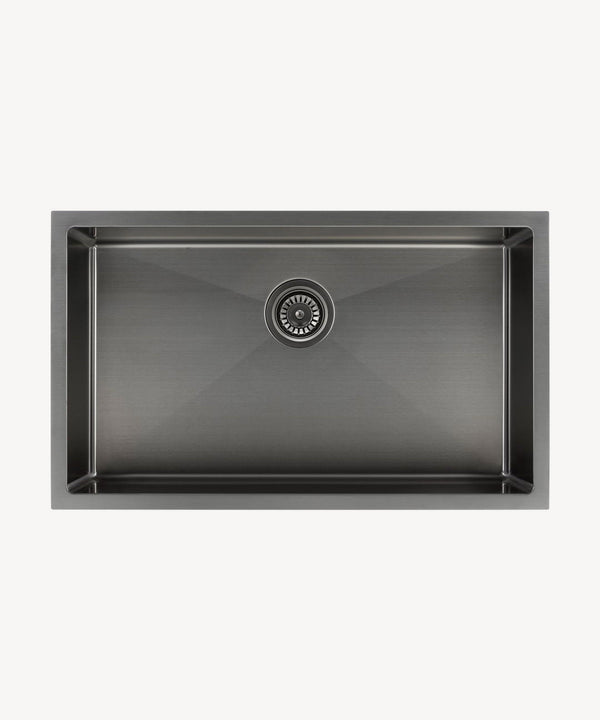 Évier simple 750 mm - gun metal brossé - Hiba