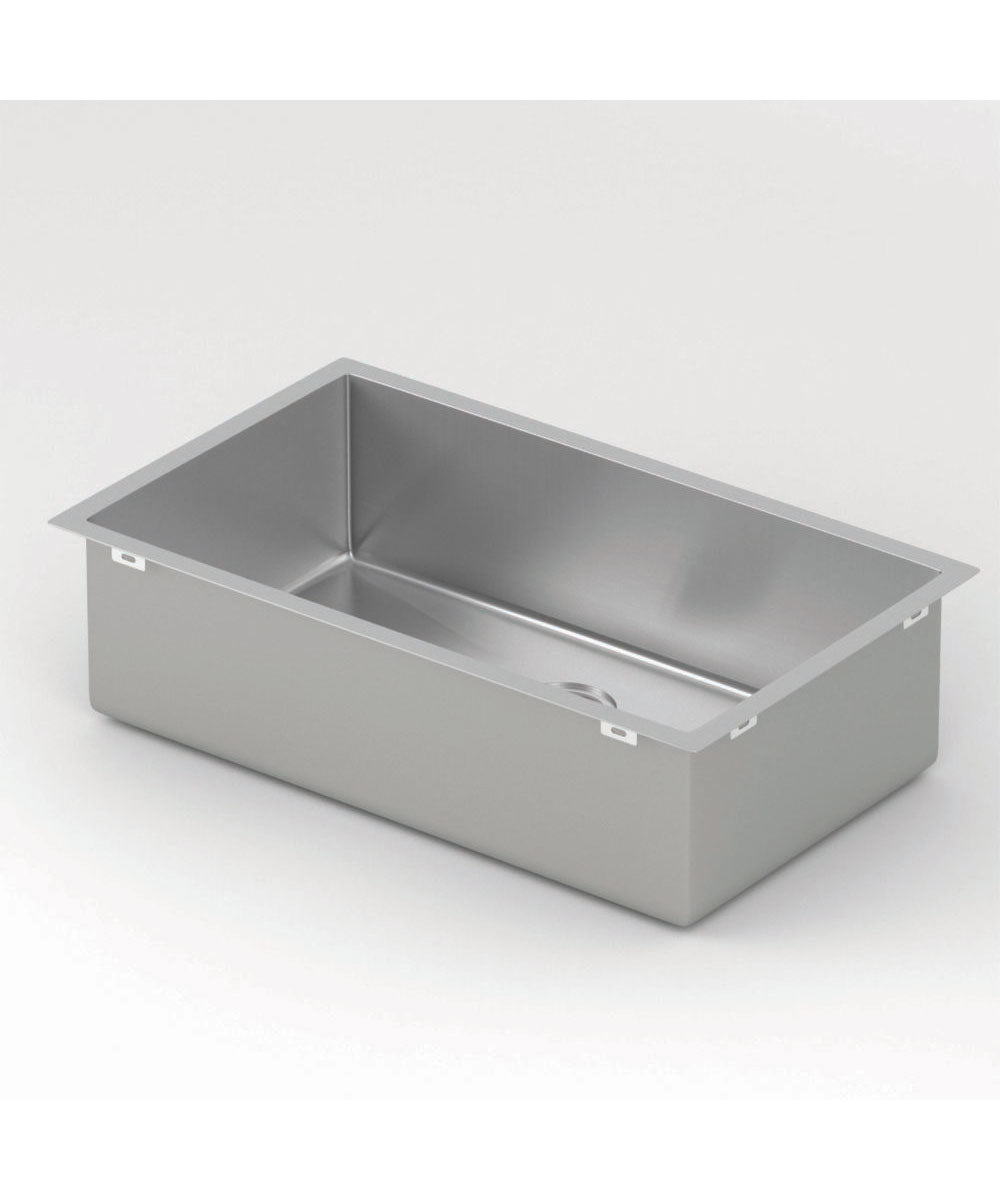 Évier simple 750 mm - acier inoxydable - Hiba