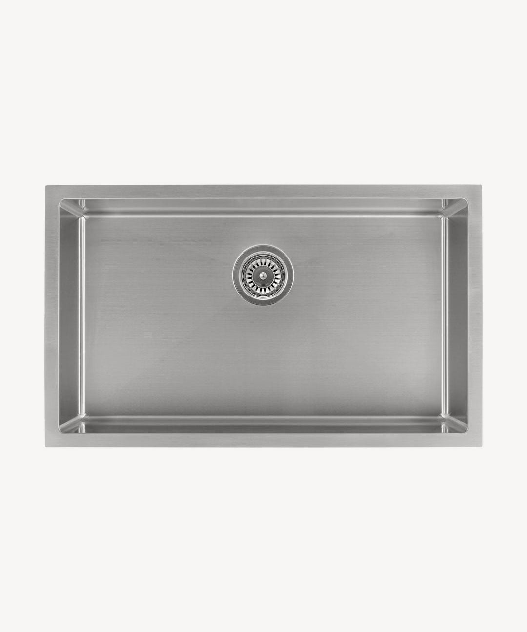 Évier simple 750 mm - acier inoxydable - Hiba