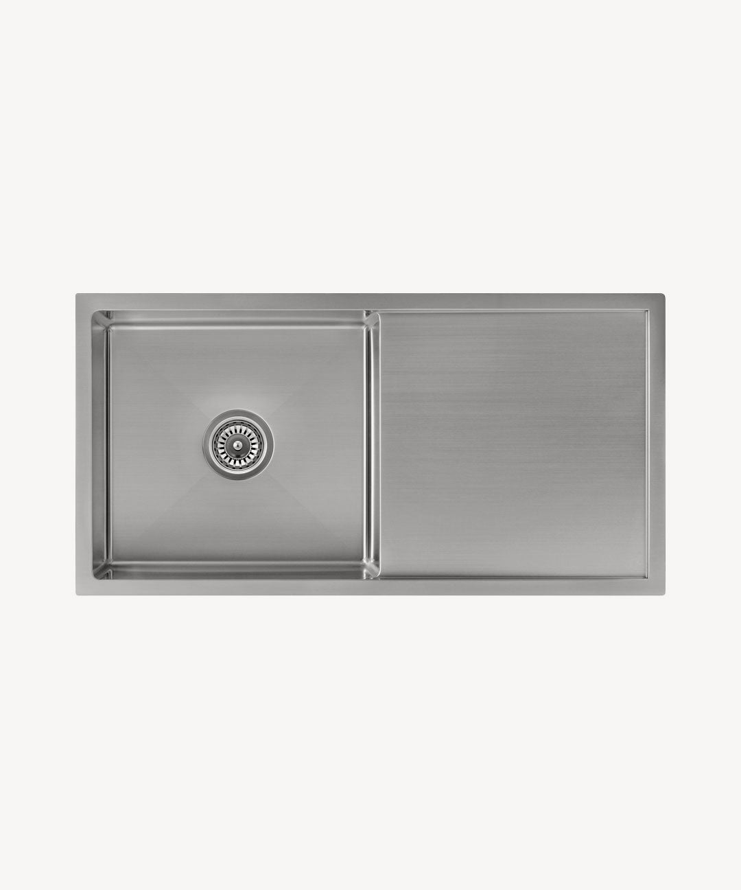 Évier de cuisine simple 880 mm - acier inoxydable - Limba