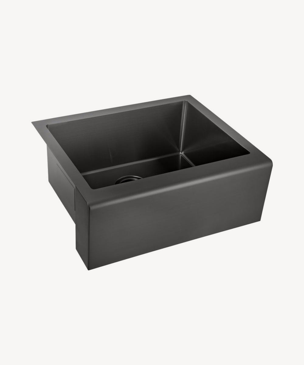 Évier de cuisine 600 mm - gun metal brossé - Sugi