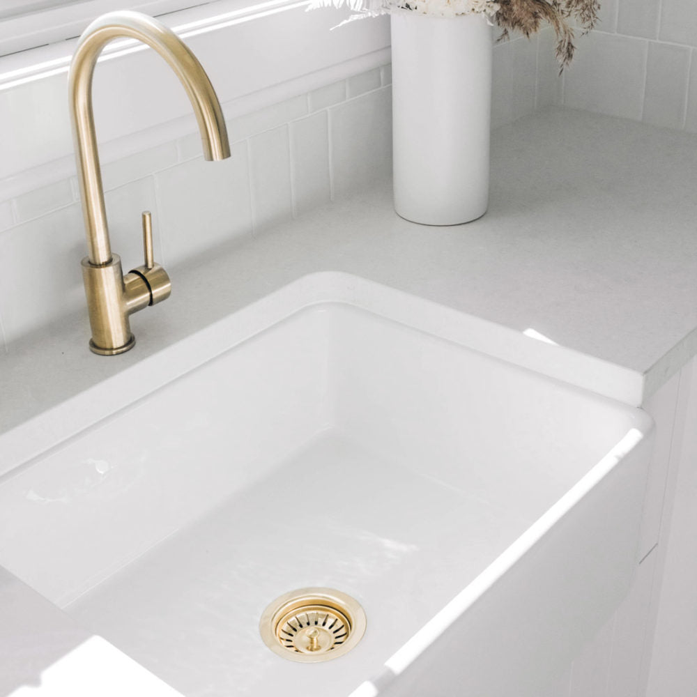 Bonde d'évier - laiton brossé