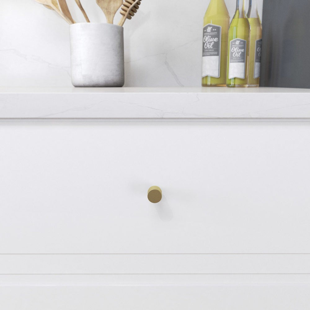 Bouton de meuble de cuisine laiton