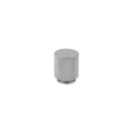 Bouton de meuble de cuisine texturé - nickel brossé