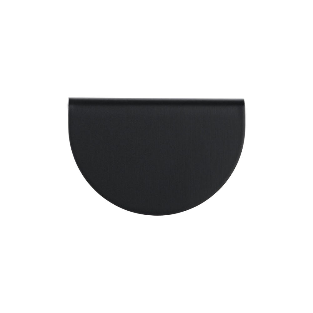 Poignée de meuble de cuisine demi-lune 50 mm - noir mat